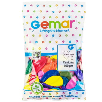 Купить Шары воздушные "Gemar" 10" (100шт). Микс цветов оптом